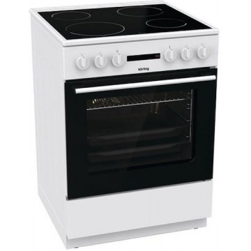 Korting KEC6A60WG Κουζίνα 71lt με Κεραμικές Εστίες Π60εκ. Λευκή 030061801 Korting KEC6A60WG Κουζίνα 71lt με Κεραμικές Εστίες Π60εκ. Λευκή 030061801